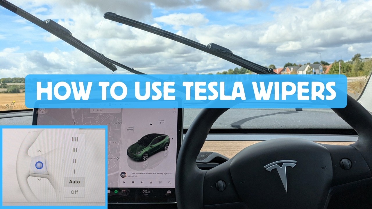 How do Tesla wipers work? A beginners guide to using Tesla windshield wipers.