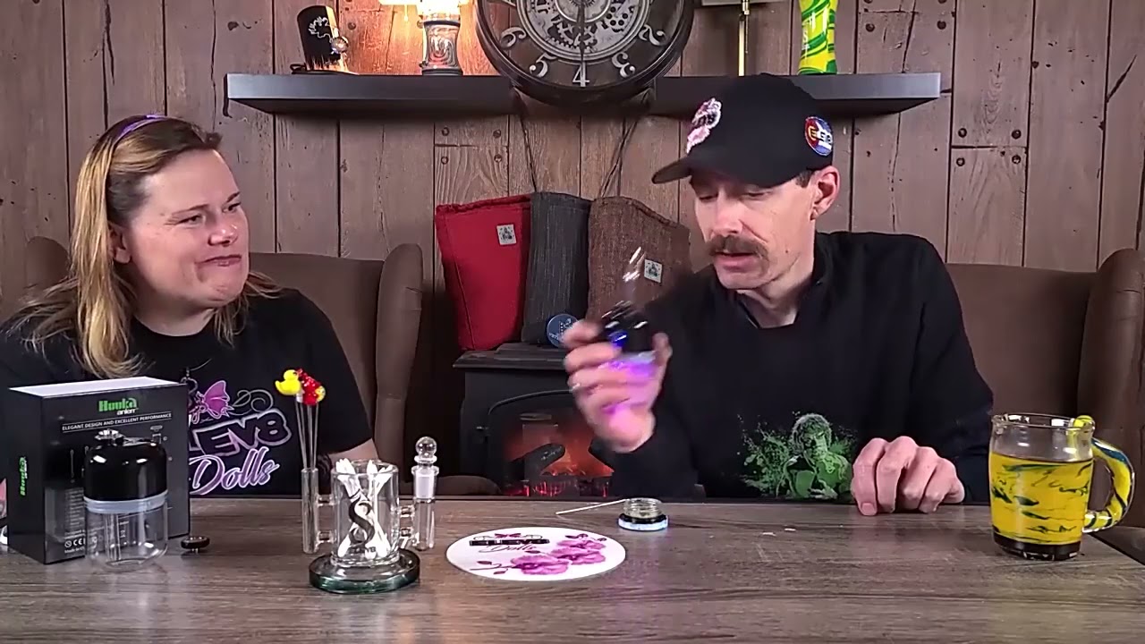 Huuka Electric Dab Rig Starter Kit 1800mah Battery 3 Heat Settings Enail Wax Concentrate Shatter