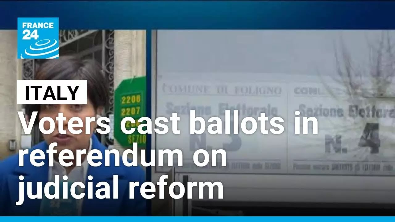 Italy holds high-stakes referendum on judiciary reform &bull; FRANCE 24 English