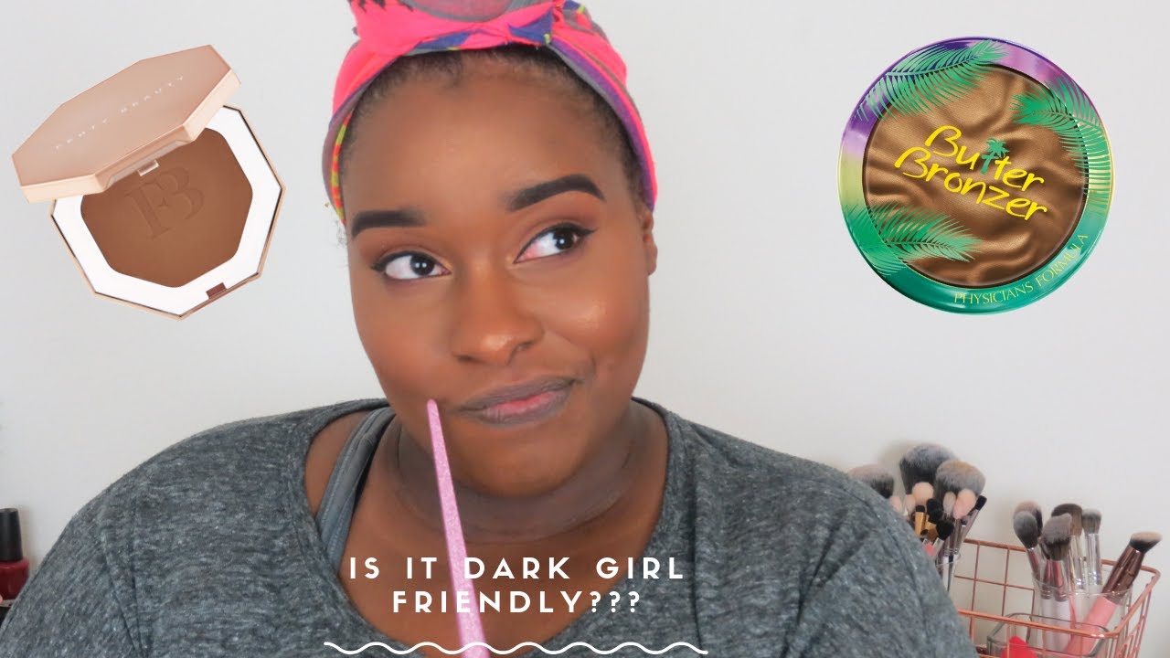 Is it Dark Girl Friendly? | Physicians Formula VS Fenty Sun Stalk'r Bronzer