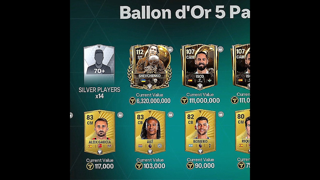 Ballon D'or packs are crazy 🤯💥 #fcmobile