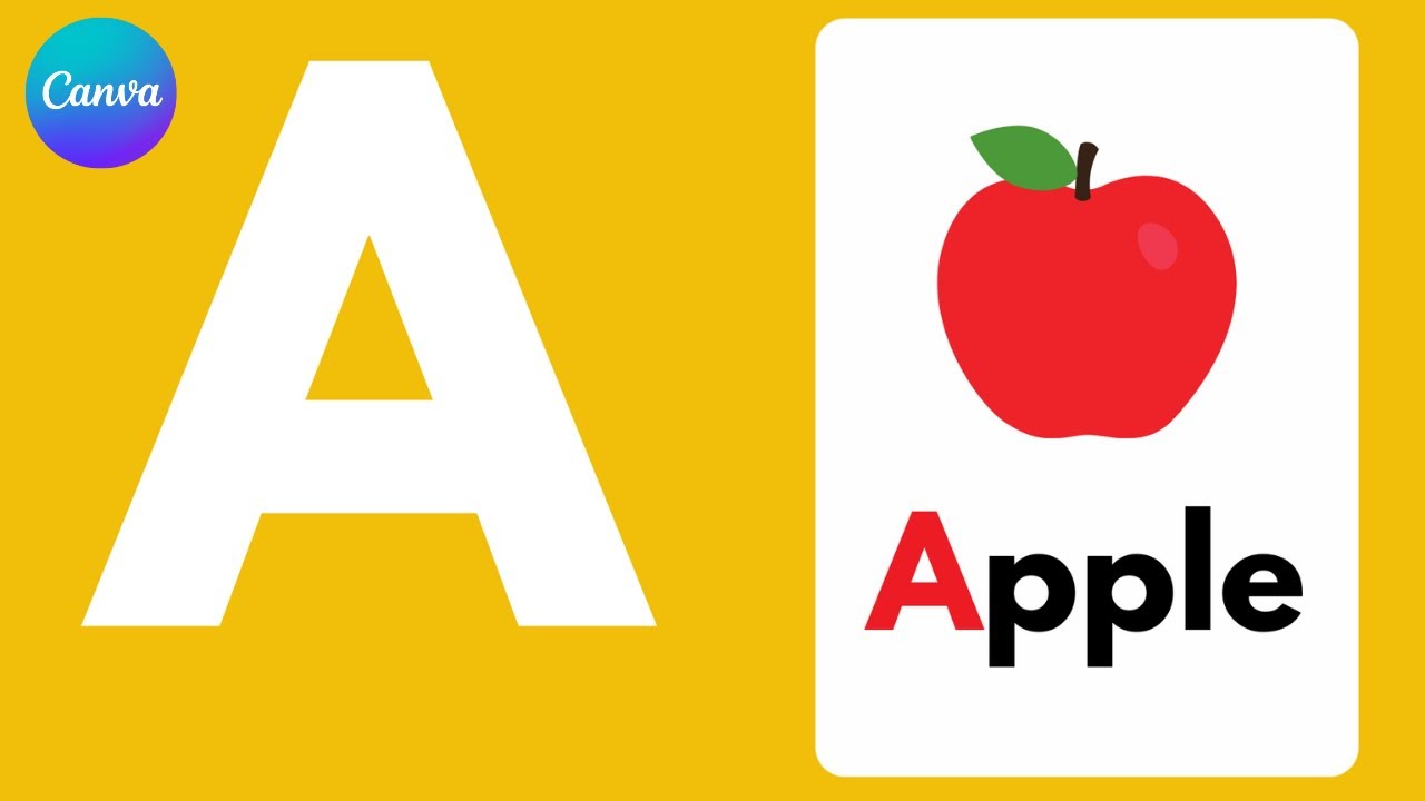 How to make a Kid's EDUCATIONAL ALPHABET ANIMATION Video in Canva #Easy