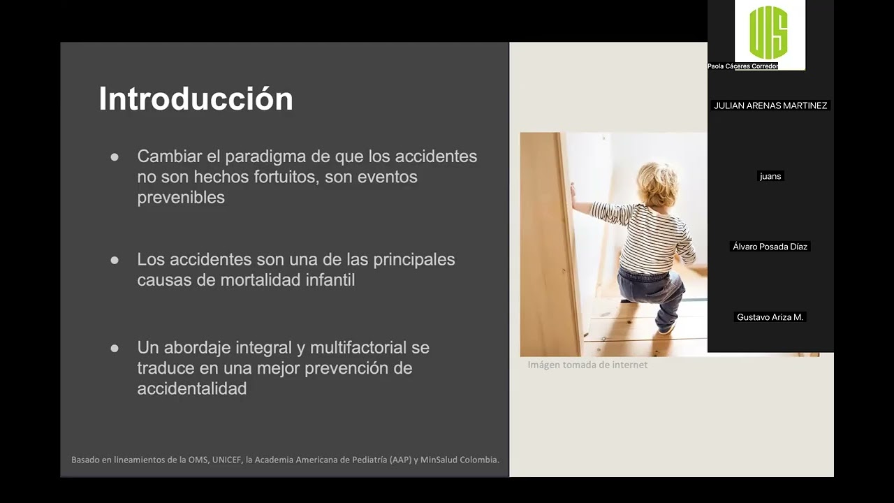 Prevención de accidentes en NNyA. Seminario Interuniversitario 20.02.26 UIS-UDEA