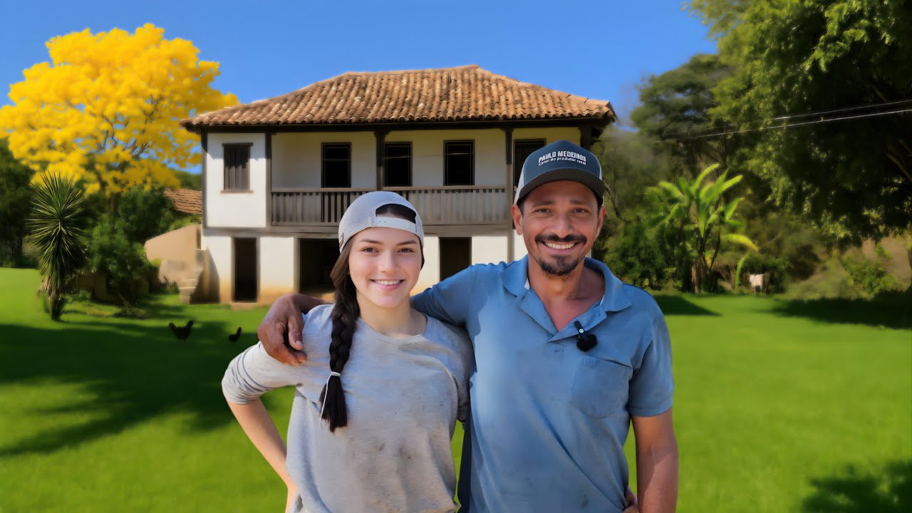 PAI E FILHA VIVEM EM UM PARAÍSO ENTRE OS ANIMAIS E NATUREZA