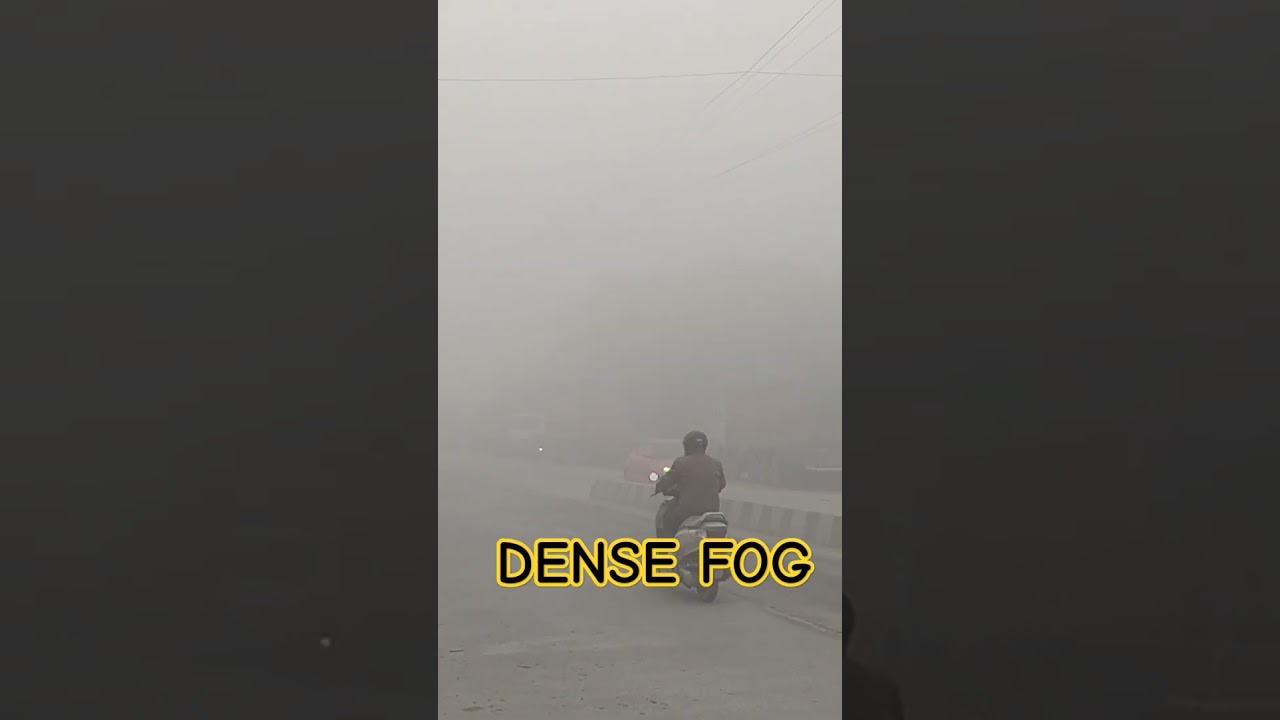 Dense Fog #densefog #uttarpradesh #winter #cold
