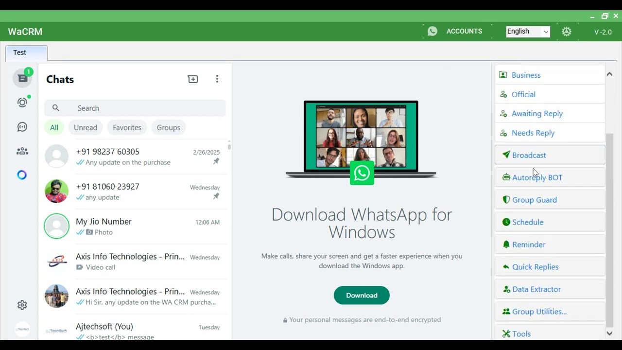 How To Use WA CRM