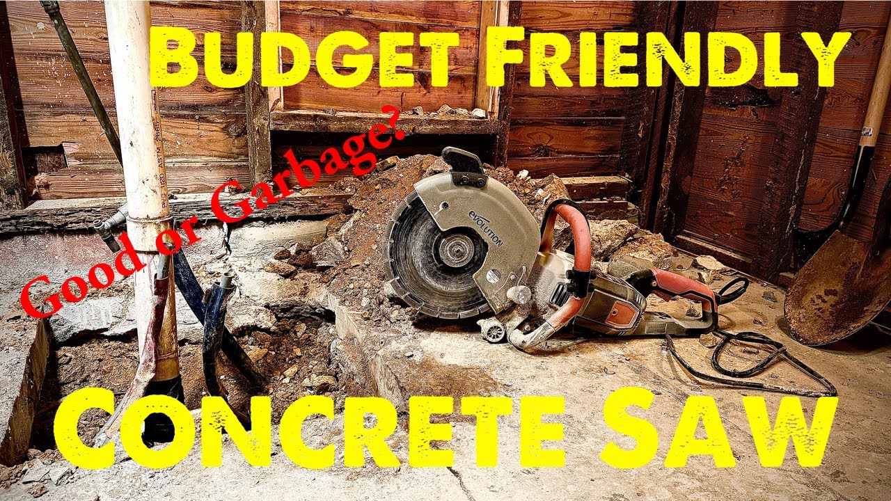 I Bought The Cheapest Concrete Saw On Amazon For My Bath Remodel. Is It Any Good? Evolution R300DCT