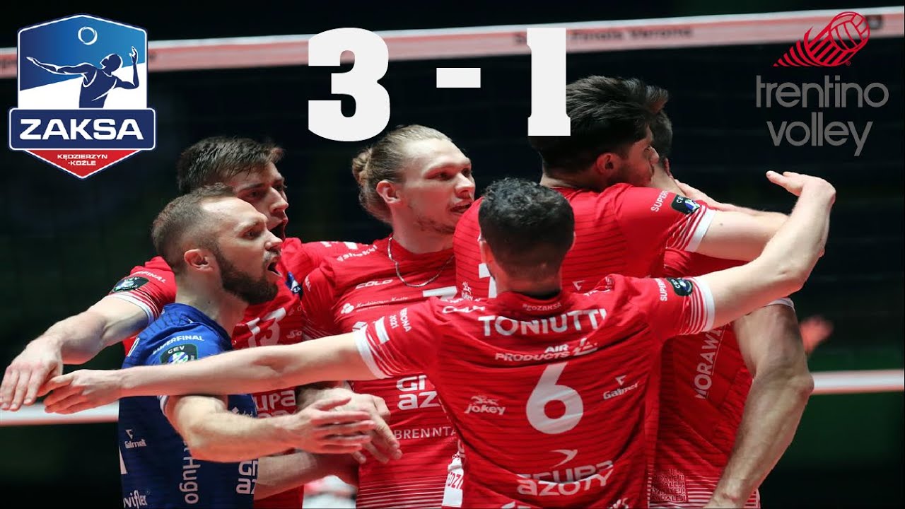 Grupa Azoty Zaksa   Trentino 3 1 Finał LM 2020 21