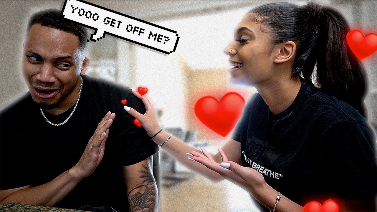 Being CLINGY on my BEST FRIEND Mystic to see how he would react!!!