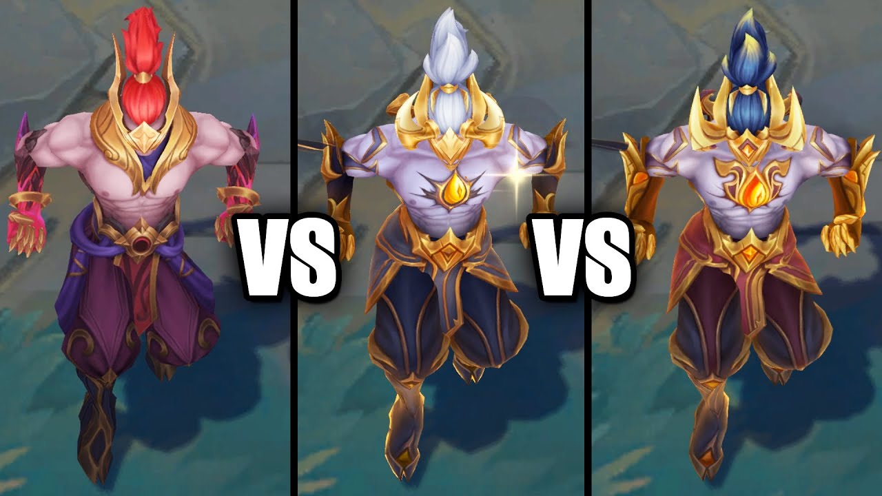Prestige Nightbringer Lee Sin vs Nightbringer Lee Sin Skins Comparison (League of Legends)