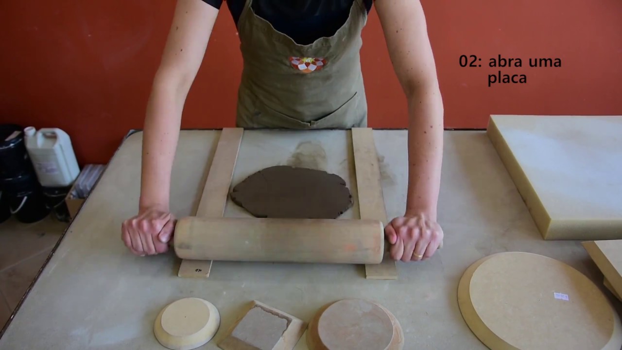 Tutorial de cer&acirc;mica: pratos com moldes de MDF