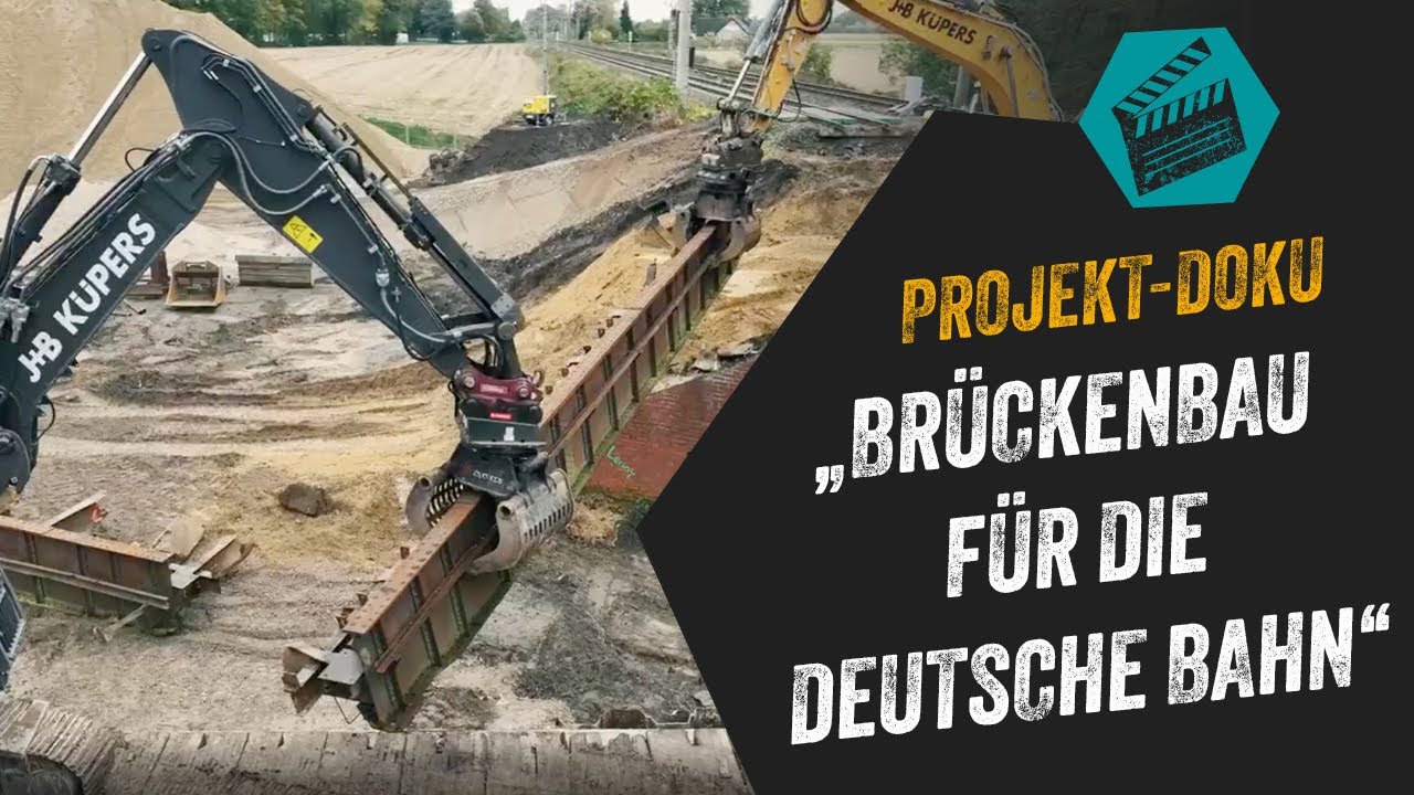 Brückenneubau in Rheine (DB): Schwerlast-Verschub an der Bahnstrecke | J + B Küpers