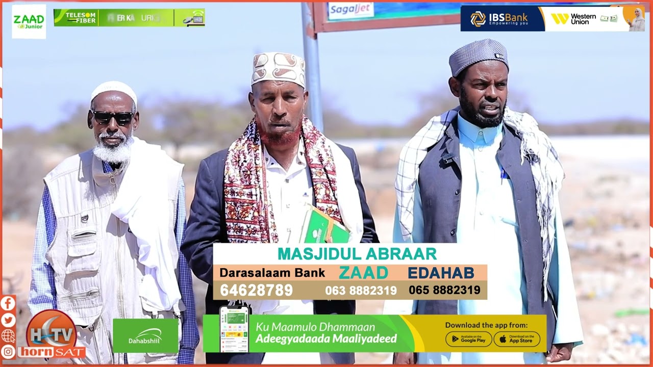 Fadlan Ka Qayb Qaado Dhismaha Masjidul Abraar.
