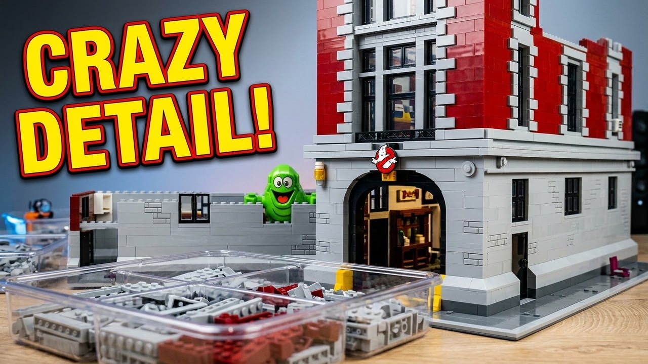 Lego Ghostbusters Firehouse Part 5 | The Build Gets More Detailed