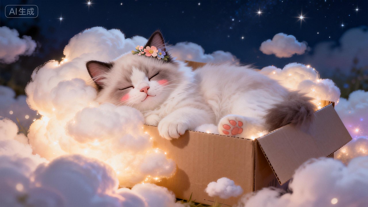 Dreamshore Flower-Cat 梦里有猫 （6） Provide natural 'sound therapy' for you.为你提供天然的“声音疗法”