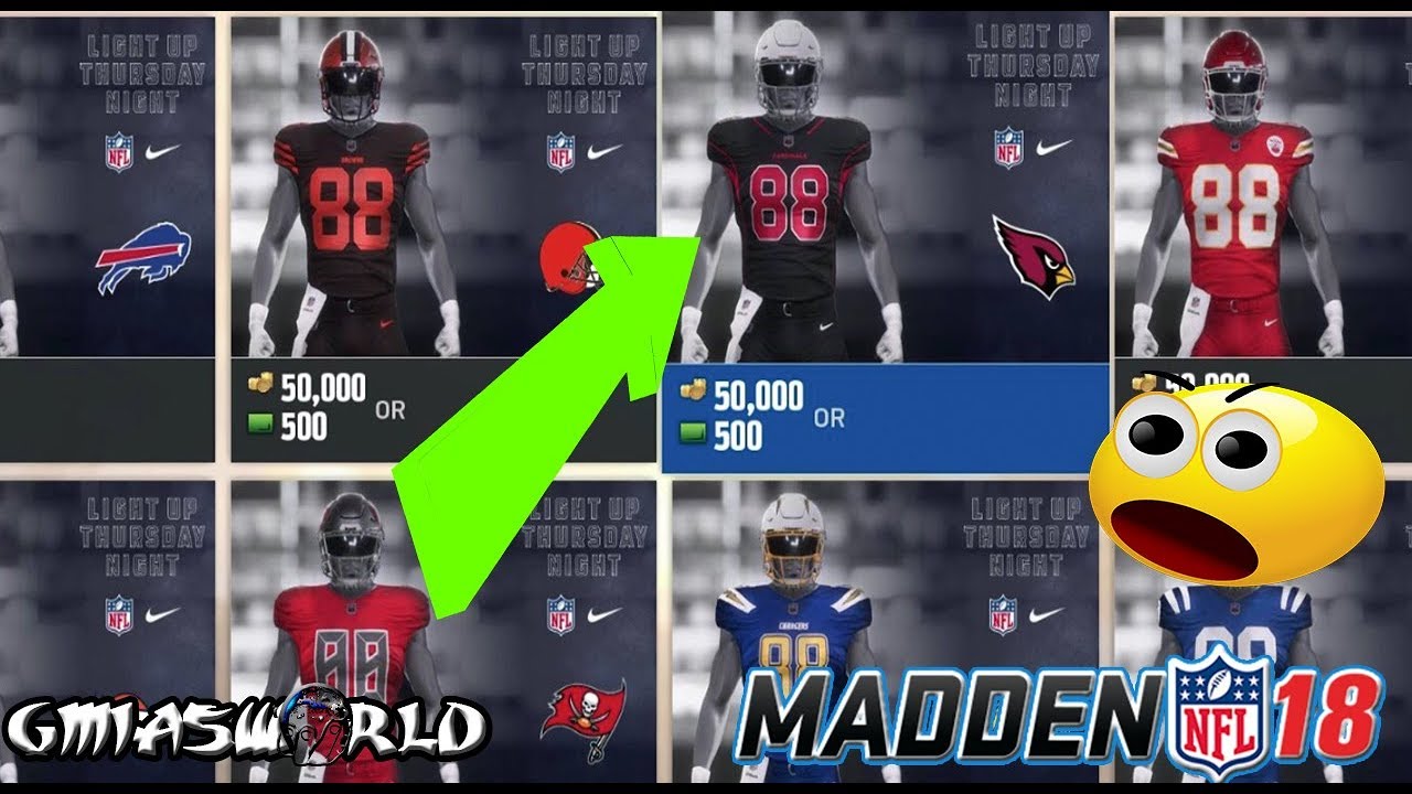 HOW TO UNLOCK ALL COLOR RUSH UNIFORMS IN MADDEN 18 ULTIMATE TEAM GAMEPLAY!