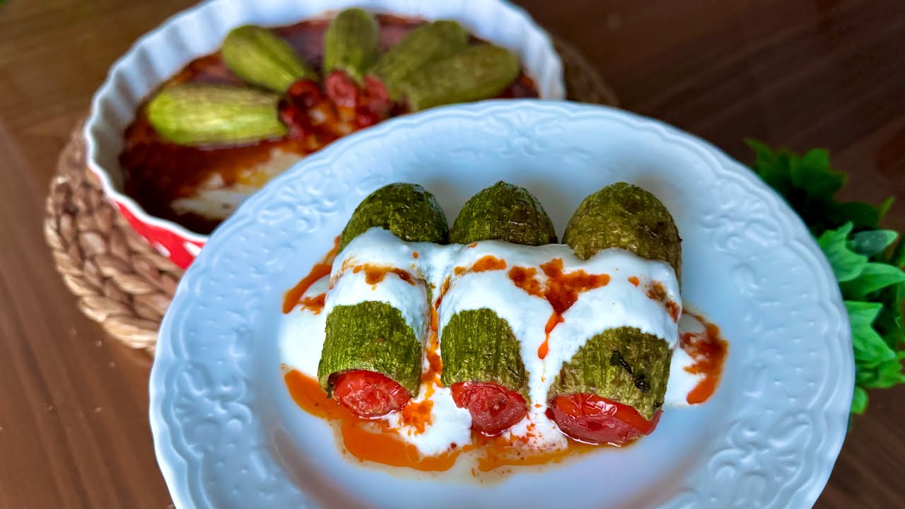 ORİJİNAL ŞIHIL MAHŞİ TARİFİ ❗️ Tam Ölçülü, Şaşmaz Lezzet Kıymalı Kabak Dolması 😍 Çiçekintarifleri