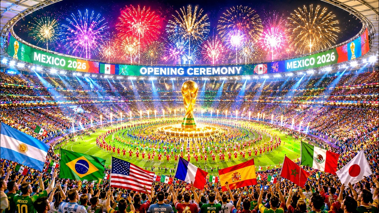 Церемония открытия Чемпионата мира по футболу FIFA 2026 🇲🇽 | Концептуальное шоу гимна с ИИ в стил...