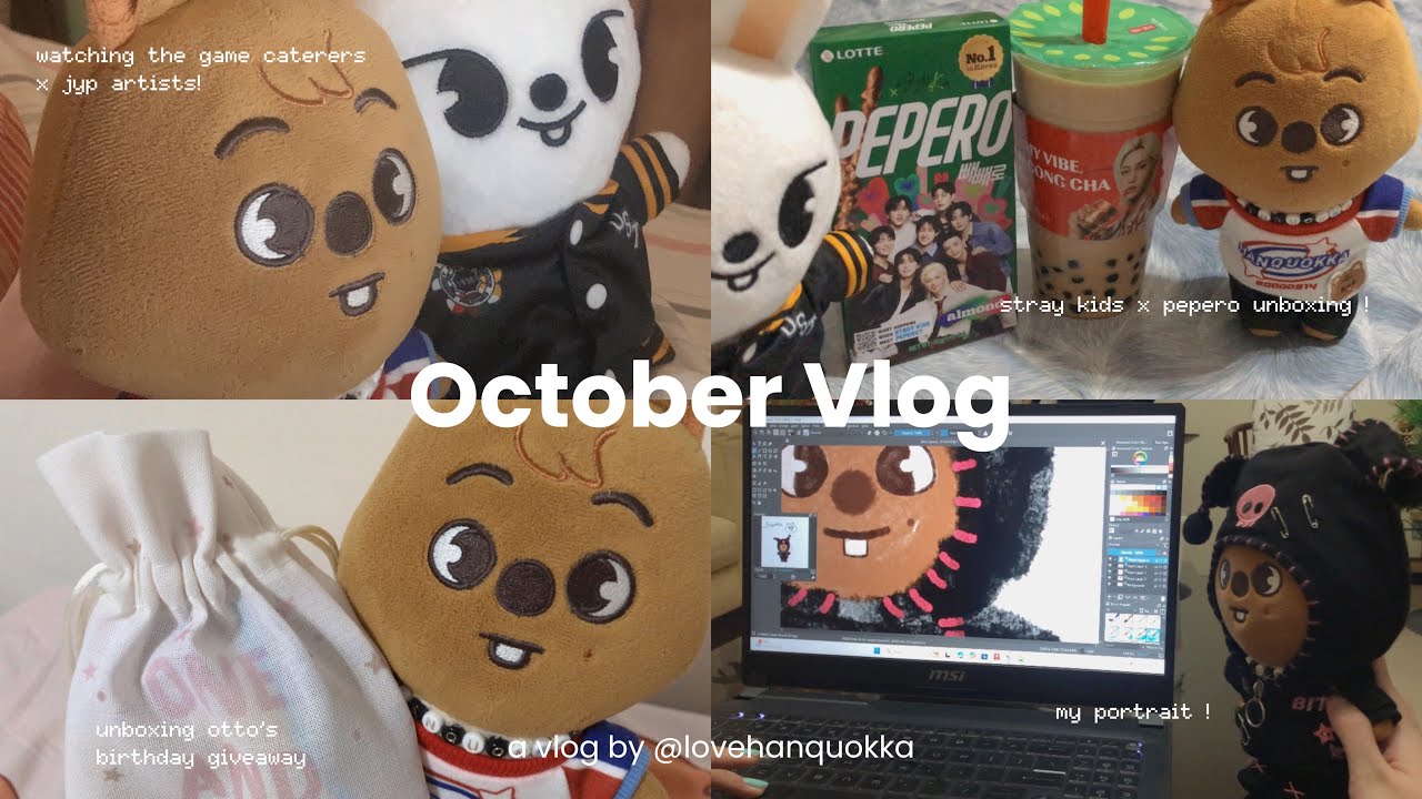skzoo vlog 🎐: asmr unboxings, pepero x stray kids, watching, and more!