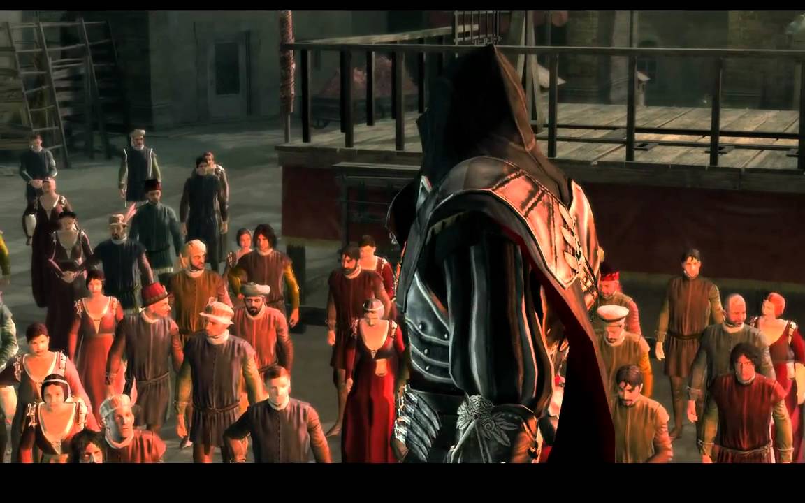 Ezio Auditore discurso a muchedumbre