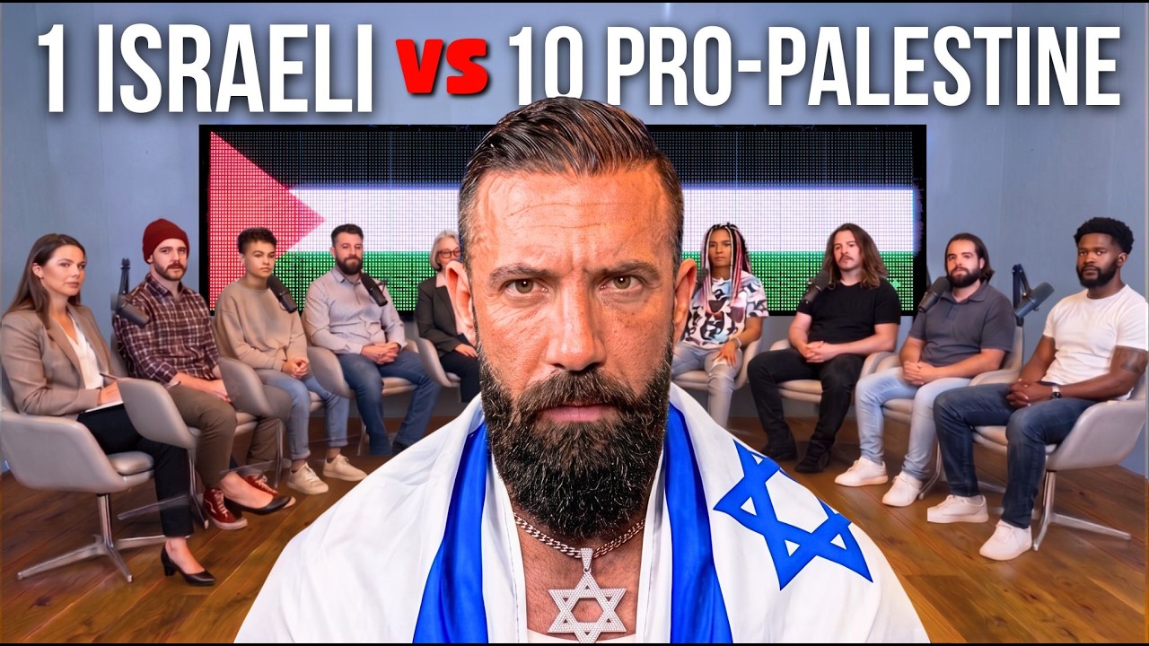 1 Jew vs 10 Pro-Palestine Activists