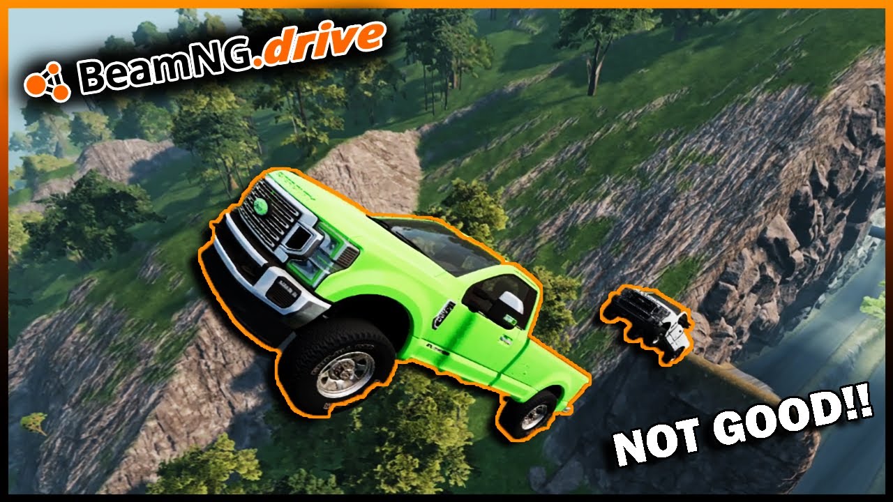 BeamNG.drive MP — БЕЗУМНЫЙ ДРЭГ-РЕЙСИНГ НА КРУТОМ СПУСКЕ! (НАМ НАДО ВЕРНУТЬСЯ НАВЕРХ!)