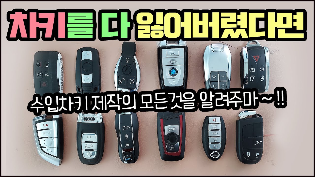자동차키를 잃어버렸어요.. 수입차키 복사의 모든것을 알려주마!! (feat.택컴퍼니)