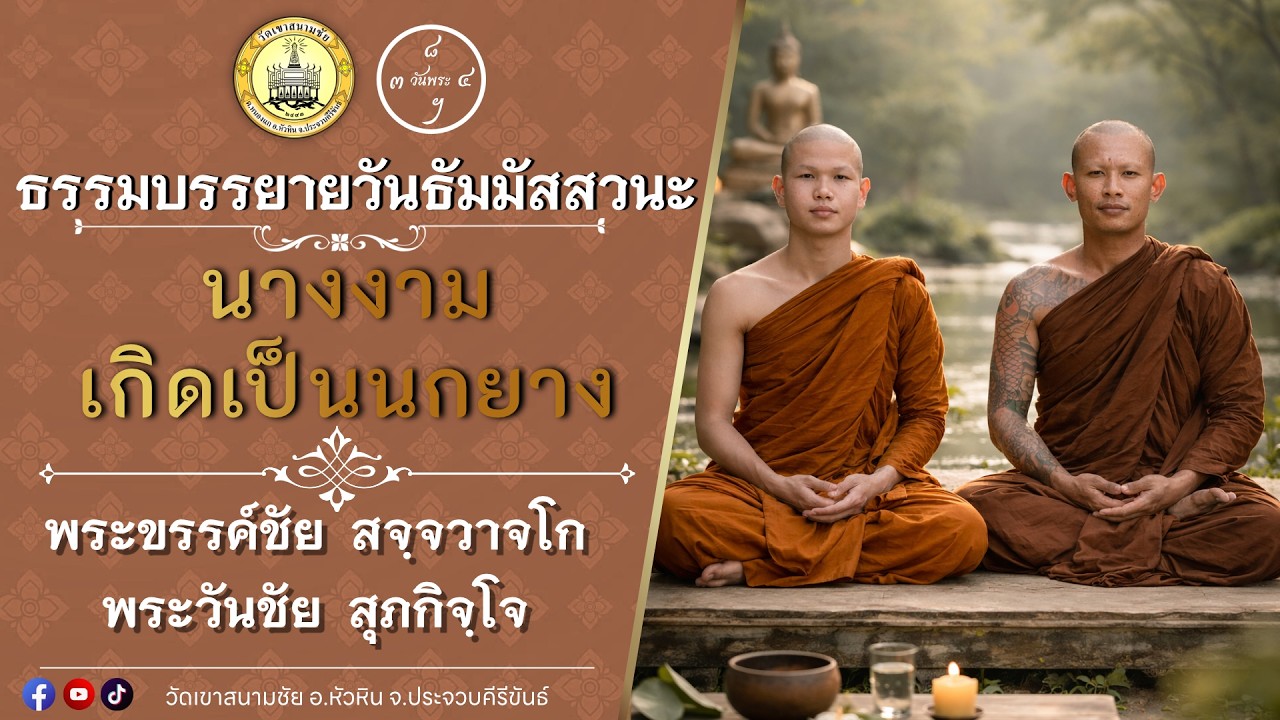 LIVE.นางงามเกิดเป็นนกยาง โดย พระขรรค์ชัย สจฺจวาจโกและพระวันชัย สุภกิจโก
