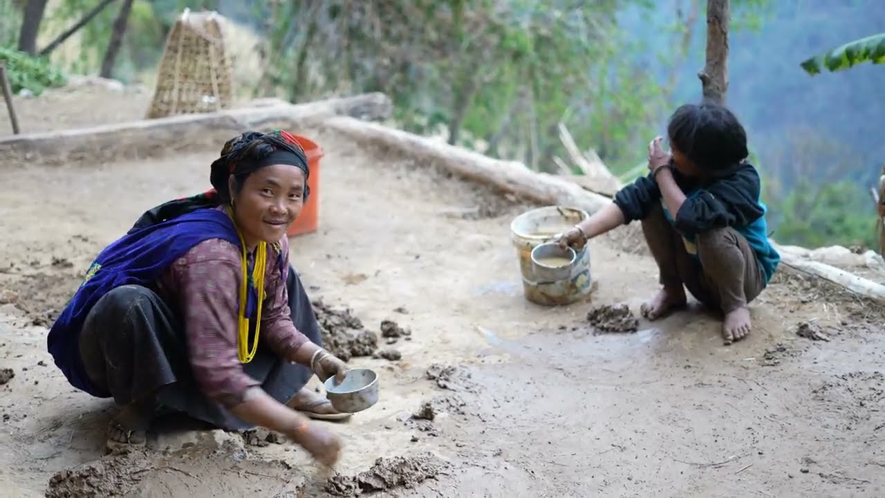 How to villager clean their houses ? Village life
