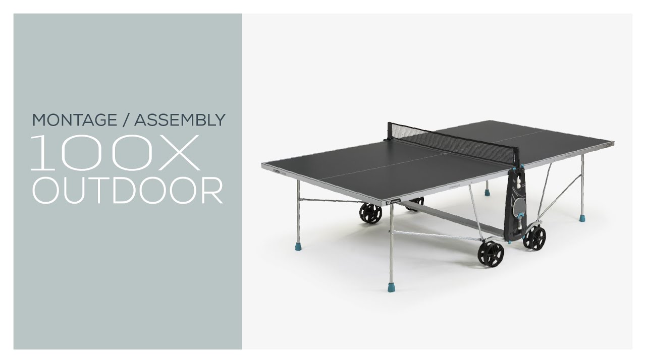 Comment monter votre table de ping-pong Cornilleau 100X Outdoor - Tutoriel
