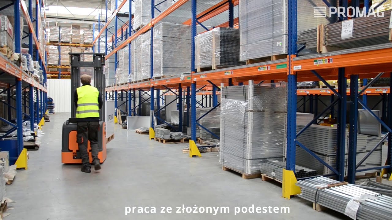 W&oacute;zek podnośnikowy HI-TRUCK PROMAG z podestem operatora