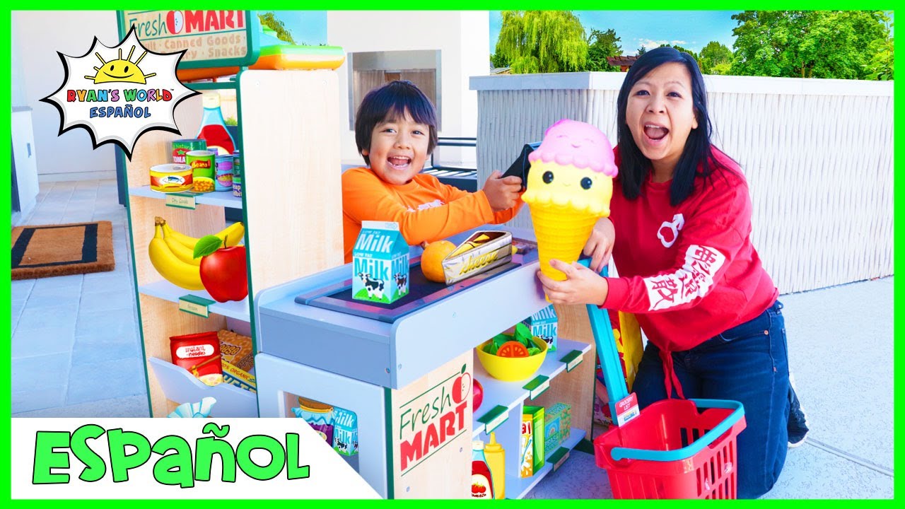 Ryan Pretender Jugar Tienda de comestibles Compras Super Market Toys