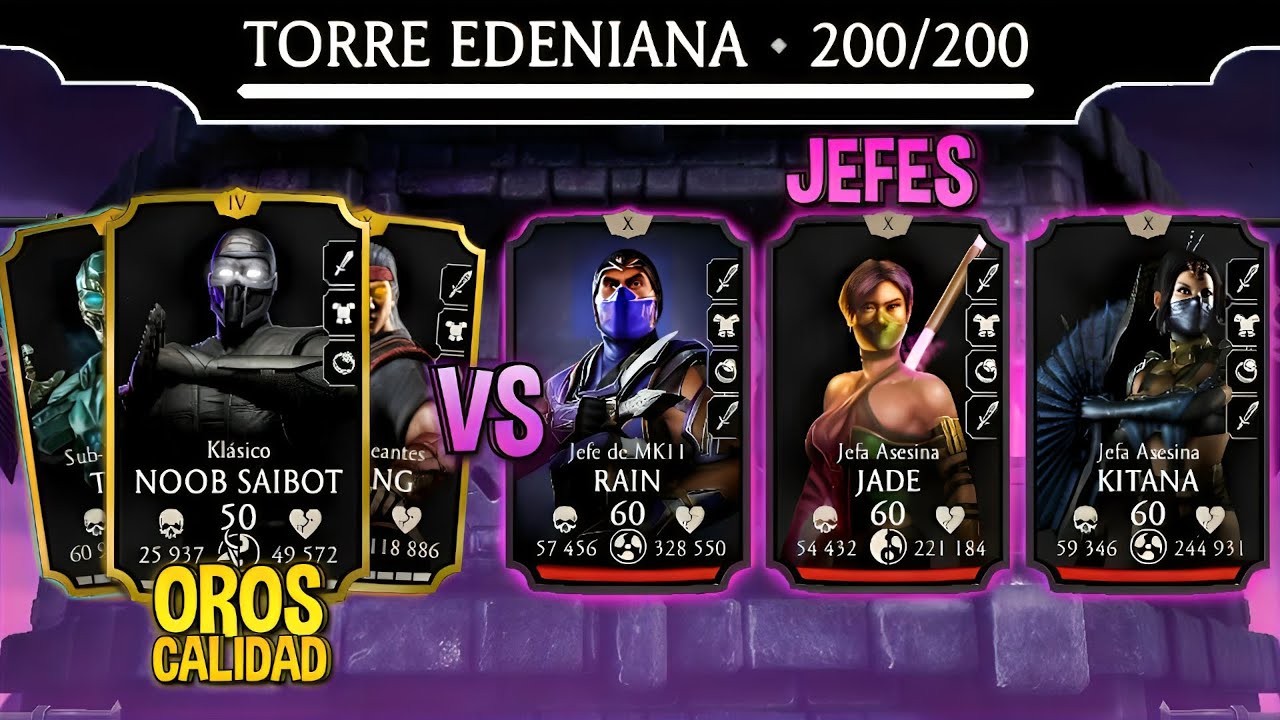 ¡BATALLA 200 TORRE EDENIANA! OROS de CALIDAD vs JEFES MAMADISIMOS  | MK Mobile