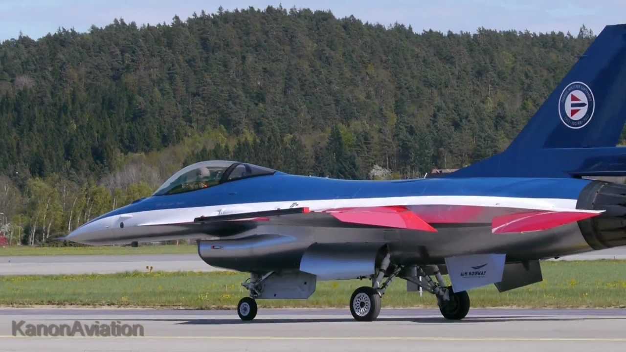 F-16 Display Pilot Eskil Amdal Kjevik Bernt Balchen Airshow 12.05.2012