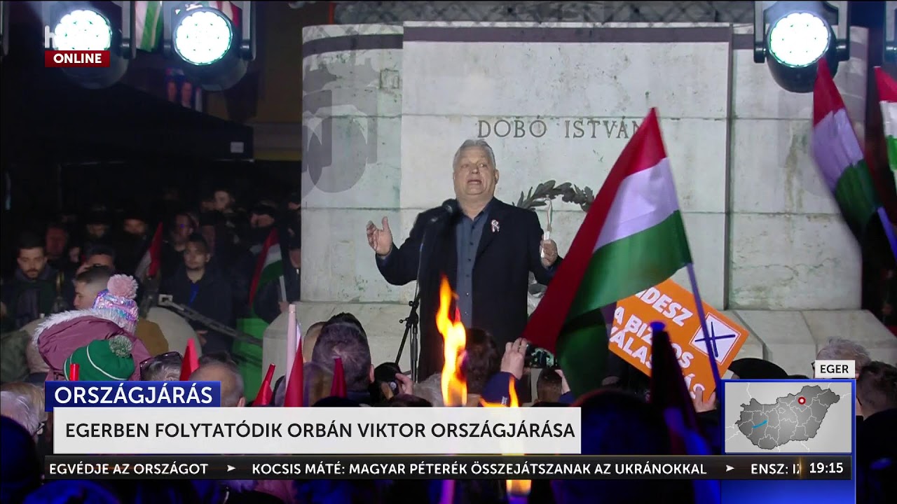 Orbán Viktor országjárása, Eger - élő közvetítés - HírTV
