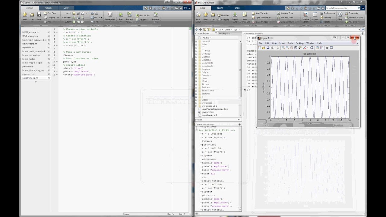 Учебное пособие по скрипту MATLAB