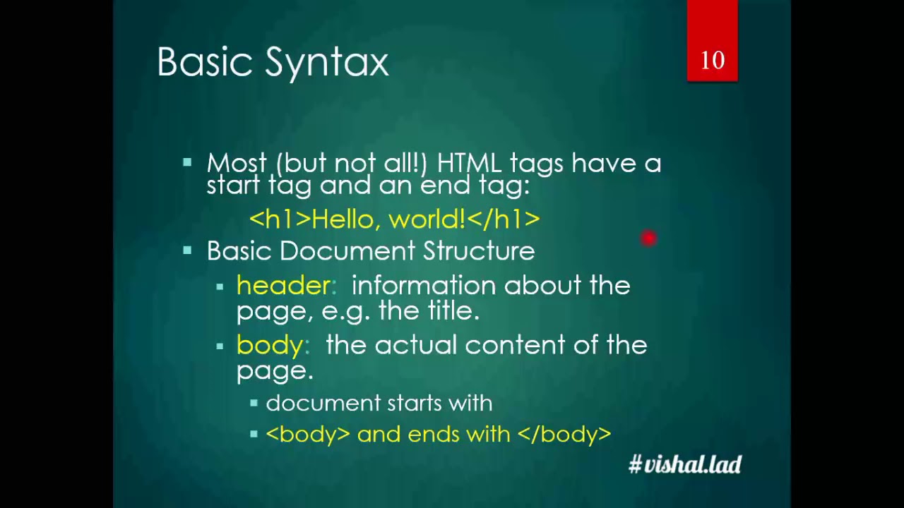 Html5 introduction with developed