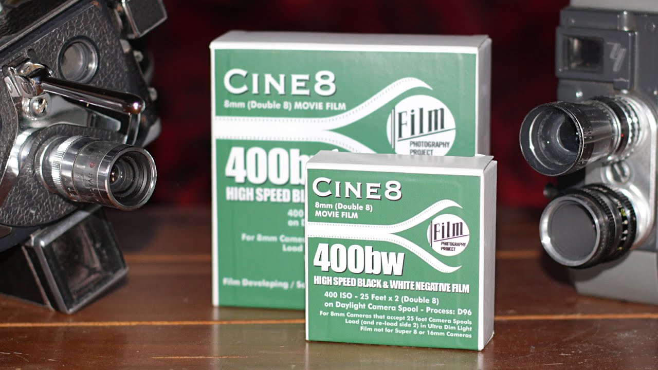 Regular 8mm - Cine8 Double 8 400bw High Speed Negative Film