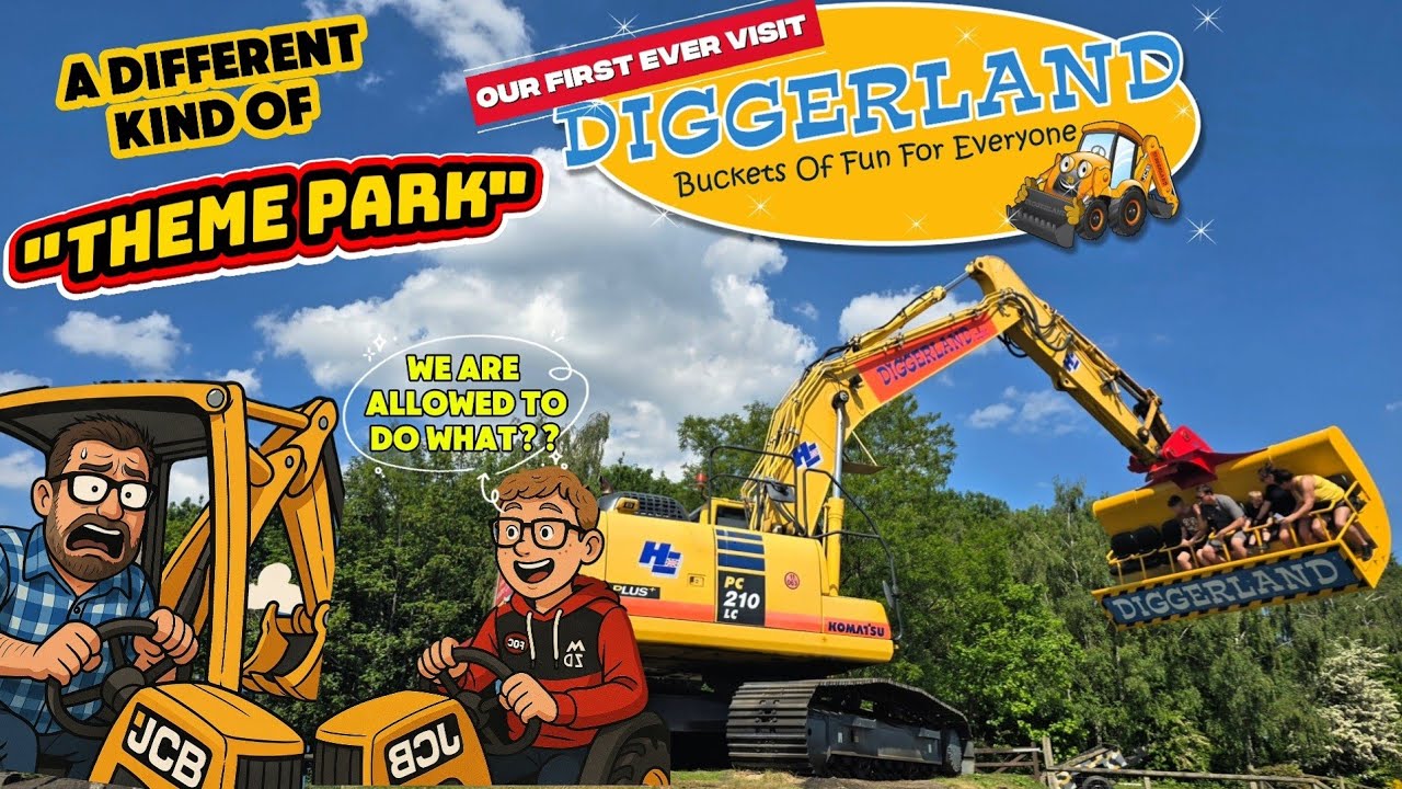 Diggerland - Where YOU drive The DIGGERS 😲 - Our FIRST visit - 2025
