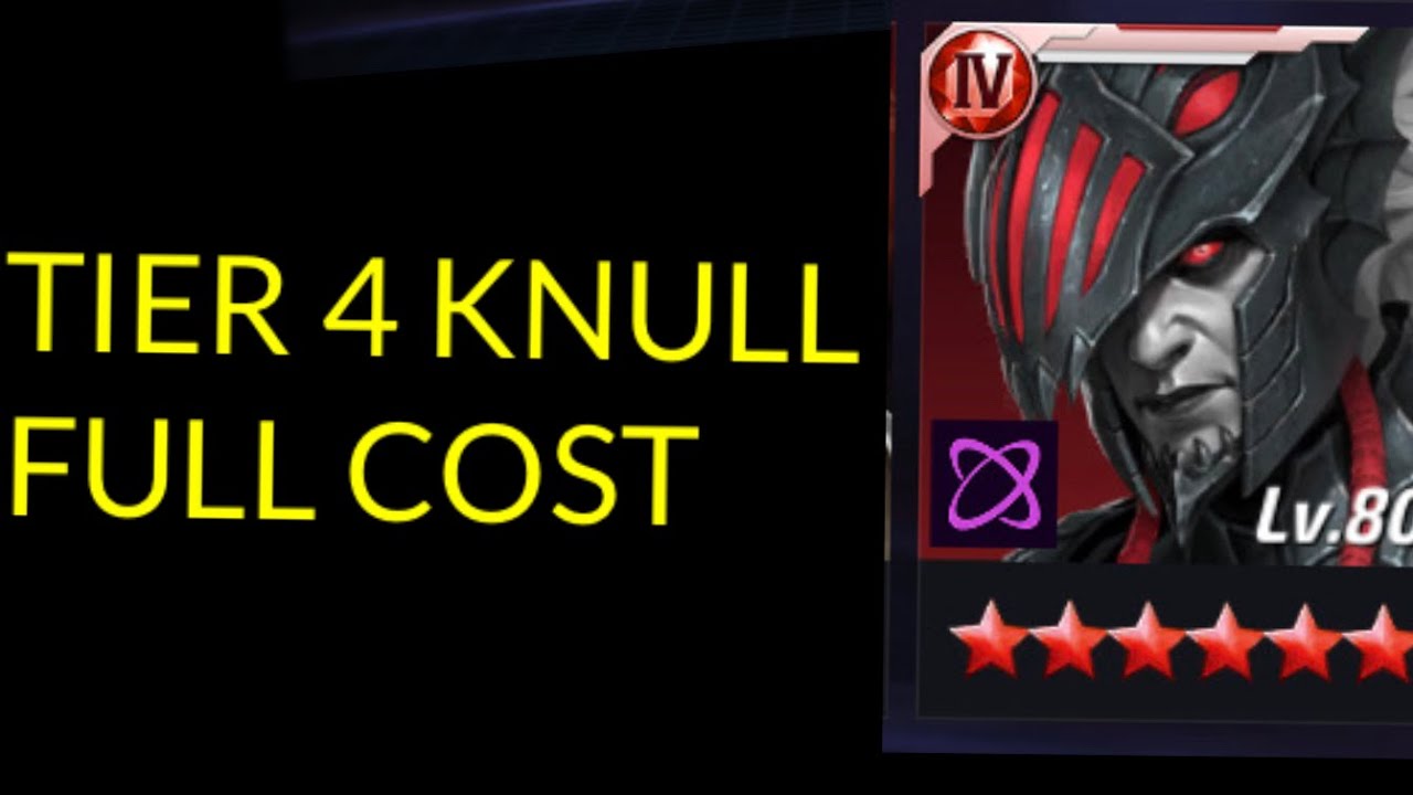Knull Tier 4 Full Build Full Cost - Marvel Future Fight