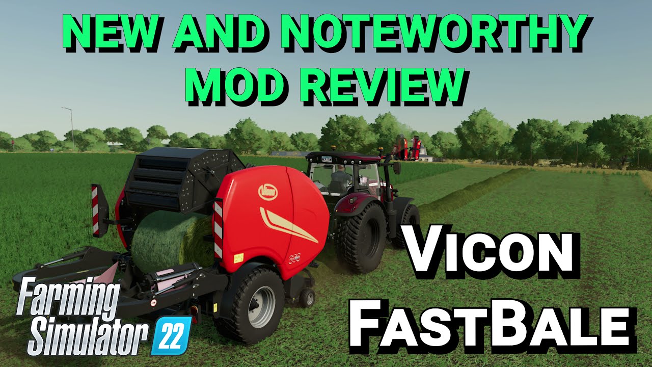 Vicon FastBale - Non-Stop round baling | Mod Review | Farming Simulator 22