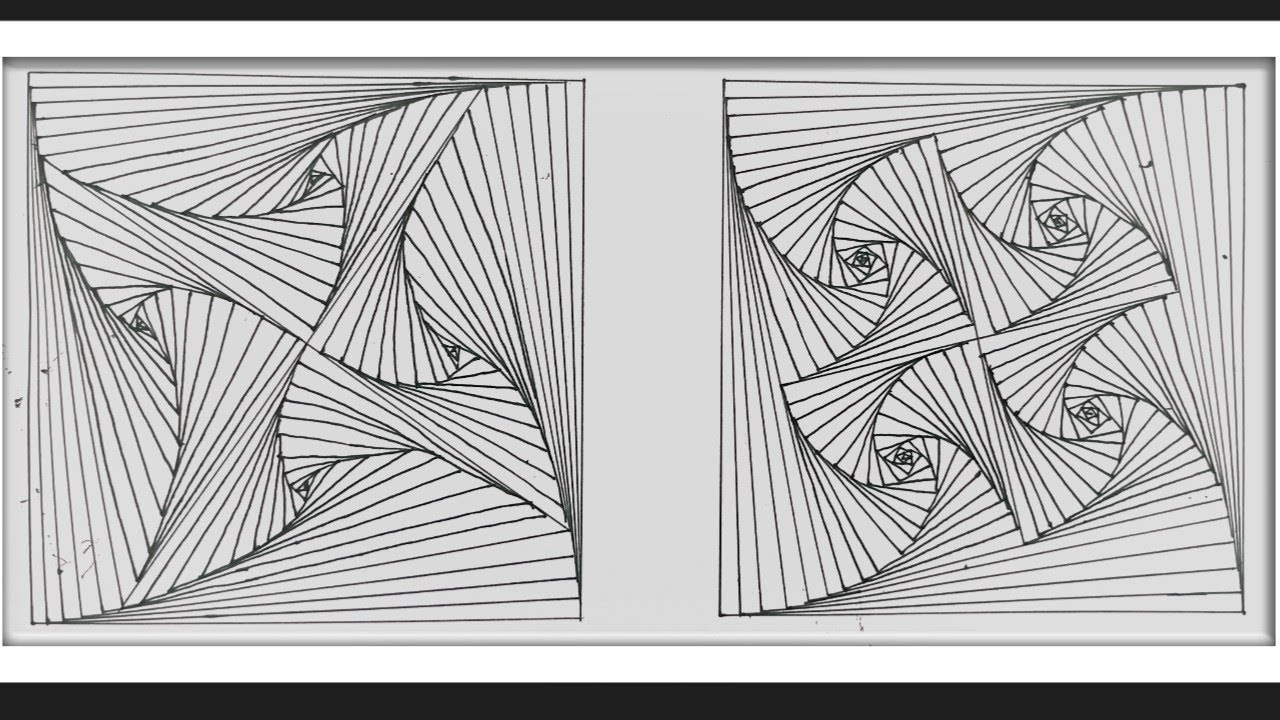 How to draw a Complex Zentangle Paradox / Zentangle Pattern for Beginners