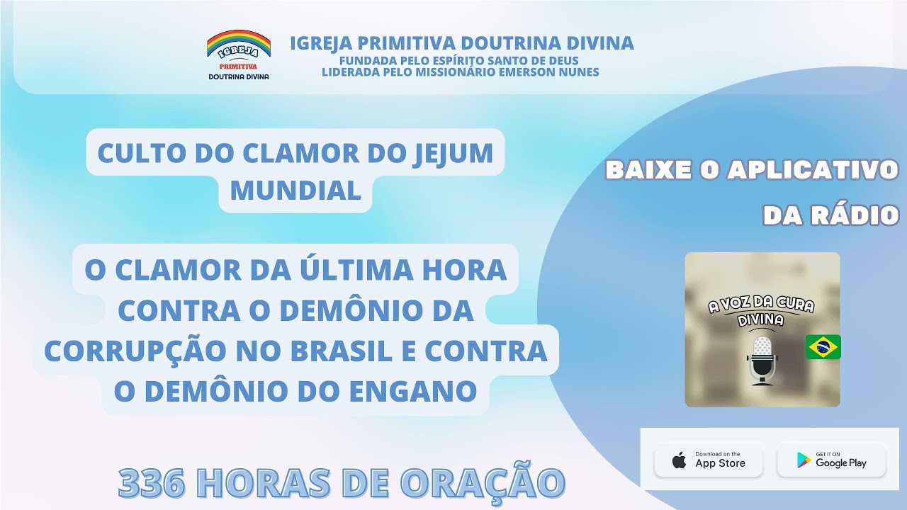 Culto de Domingo  na - Sede   Internacional - 336 horas de Oraçao 01 02 2026