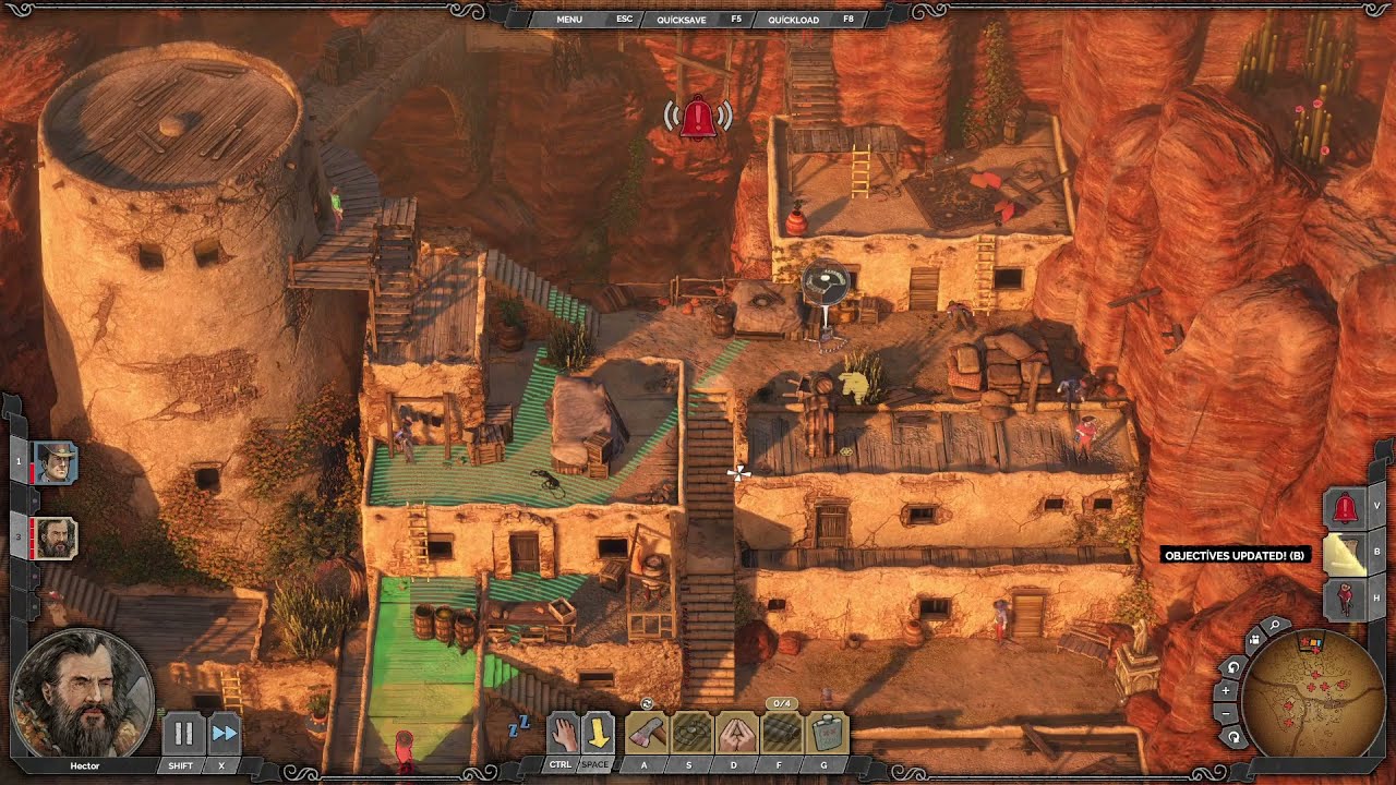 Desperados III - DLC3. Eagle's Nest Speedrun 5:03 (Desperado)