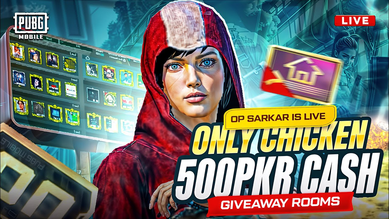 🔥 PUBG MOBILE LIVE CUSTOM ROOMS | PUBG UC & CASH GIVEAWAY PAKISTAN #pubg #live #gaming #pubgmobile