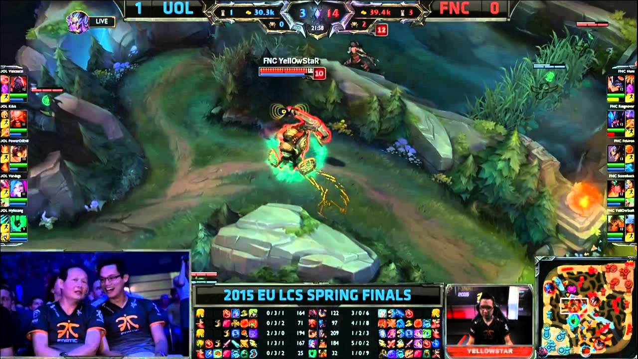 Fnatic vs Unicorns of Love | Game 2 Grand Finals S5 EU LCS Spring 2015 playoffs | FNC vs UOL G2