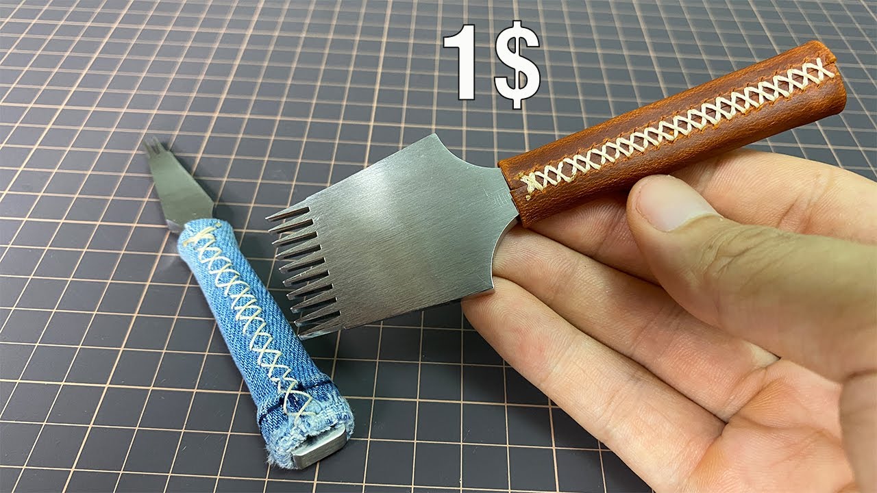 Make a cover for leather wallet punches for only $1