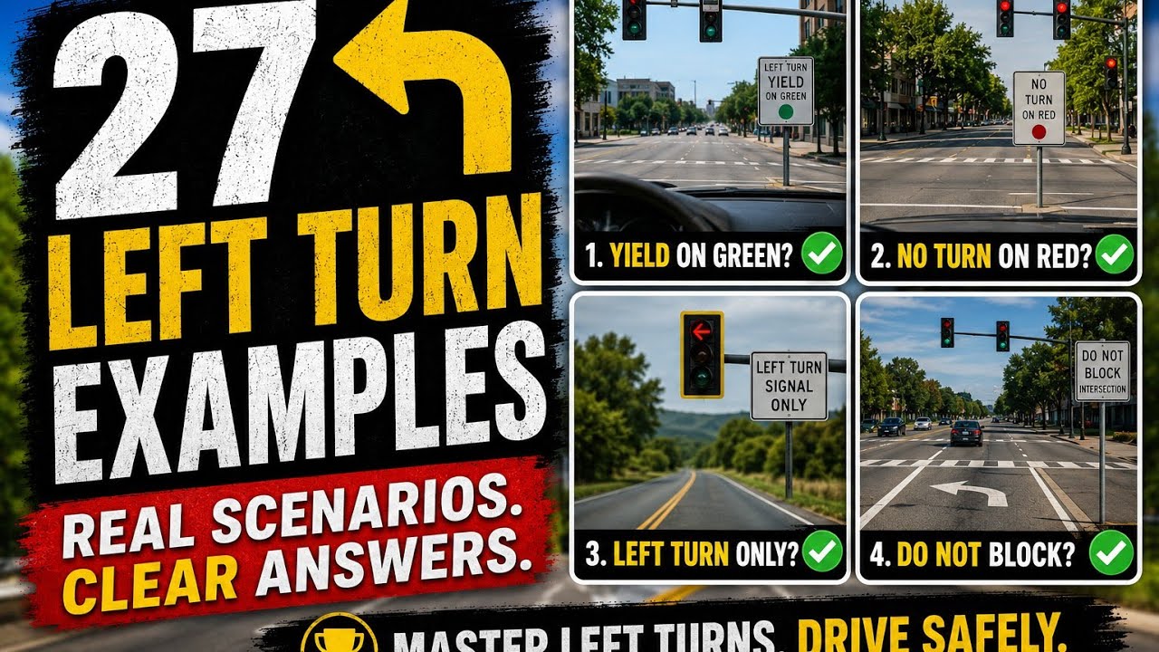 Left Turns at Traffic Light Intersections Driving POV Demonstration - Vancouver Canada  #driving