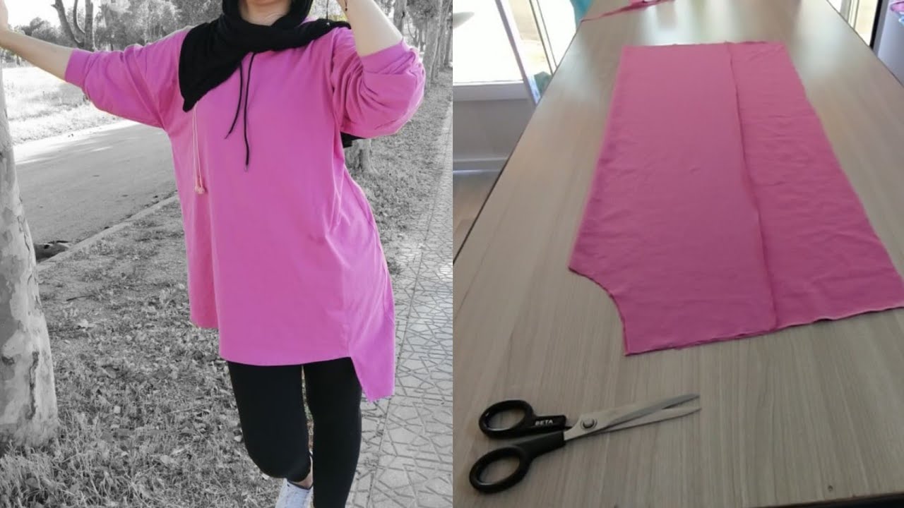 تفصيل لباس رياضي للمحجبات من اسهل ما يكون 🏃✂️