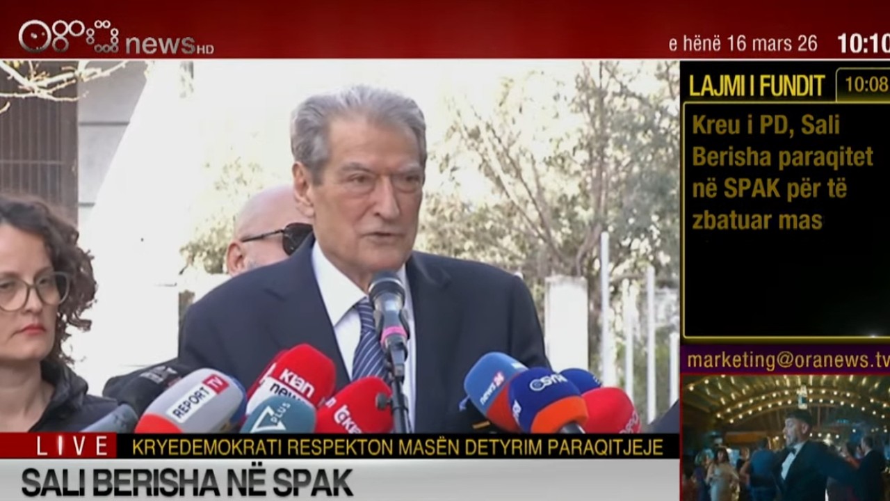 LIVE/ “PARTIZANI”/ Berisha zbaton masën e sigurisë, paraqitet në SPAK